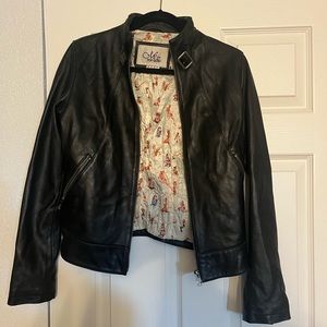 Miss Top Gun genuine leather jacket